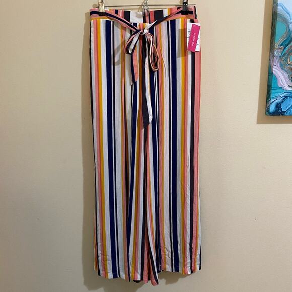 Xhilaration Striped Multicolored Palazzo Pants Size S - Picture 3 of 5
